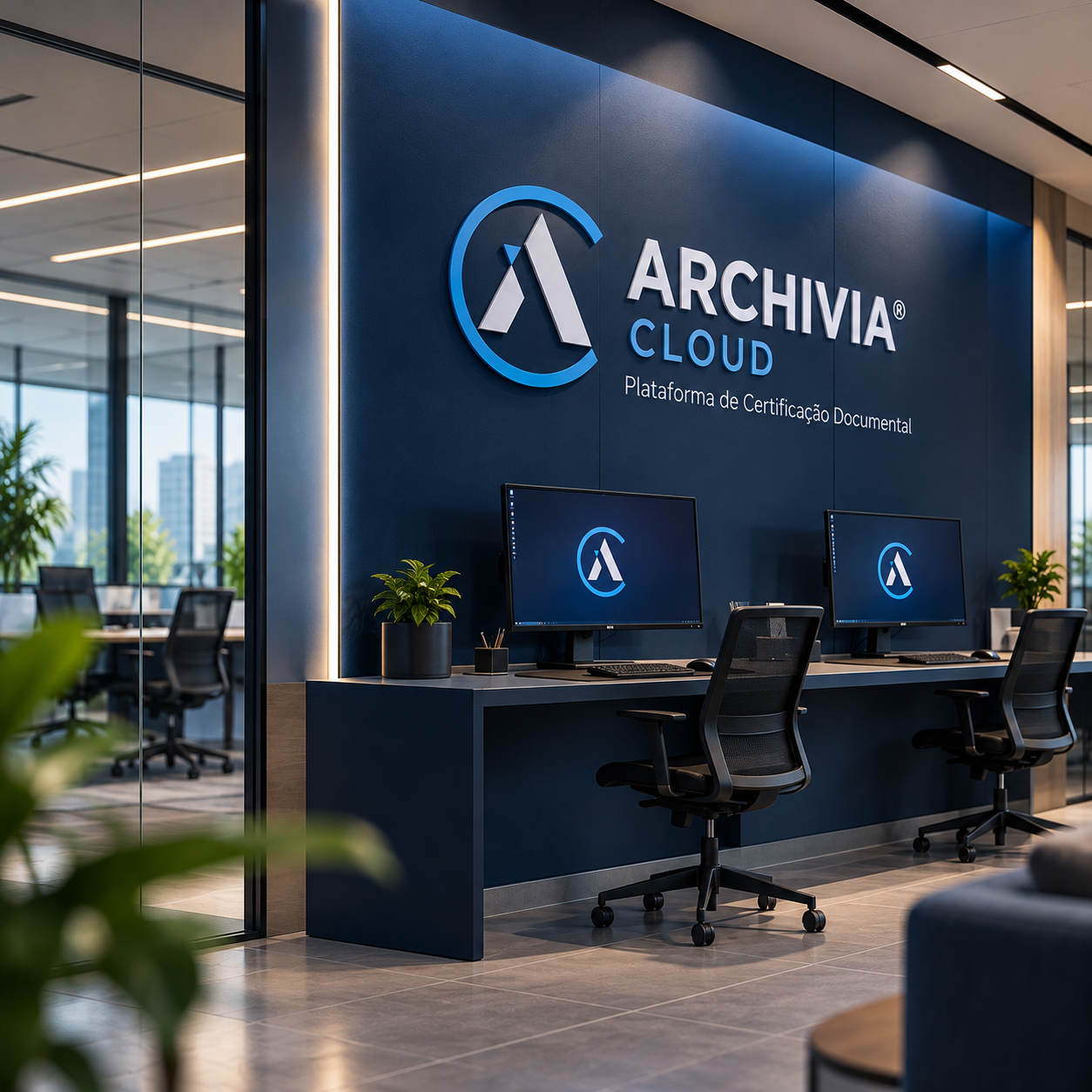 Representação ilustrativa da plataforma ARCHIVIA